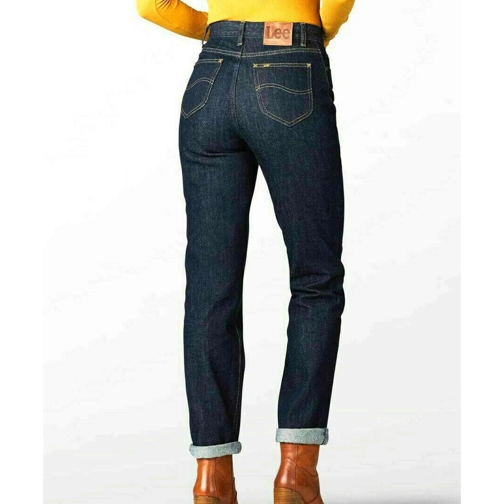 Lee Vintage Modern Jeans Retro Rinse Blue HighRise Strght Leg Akl 32